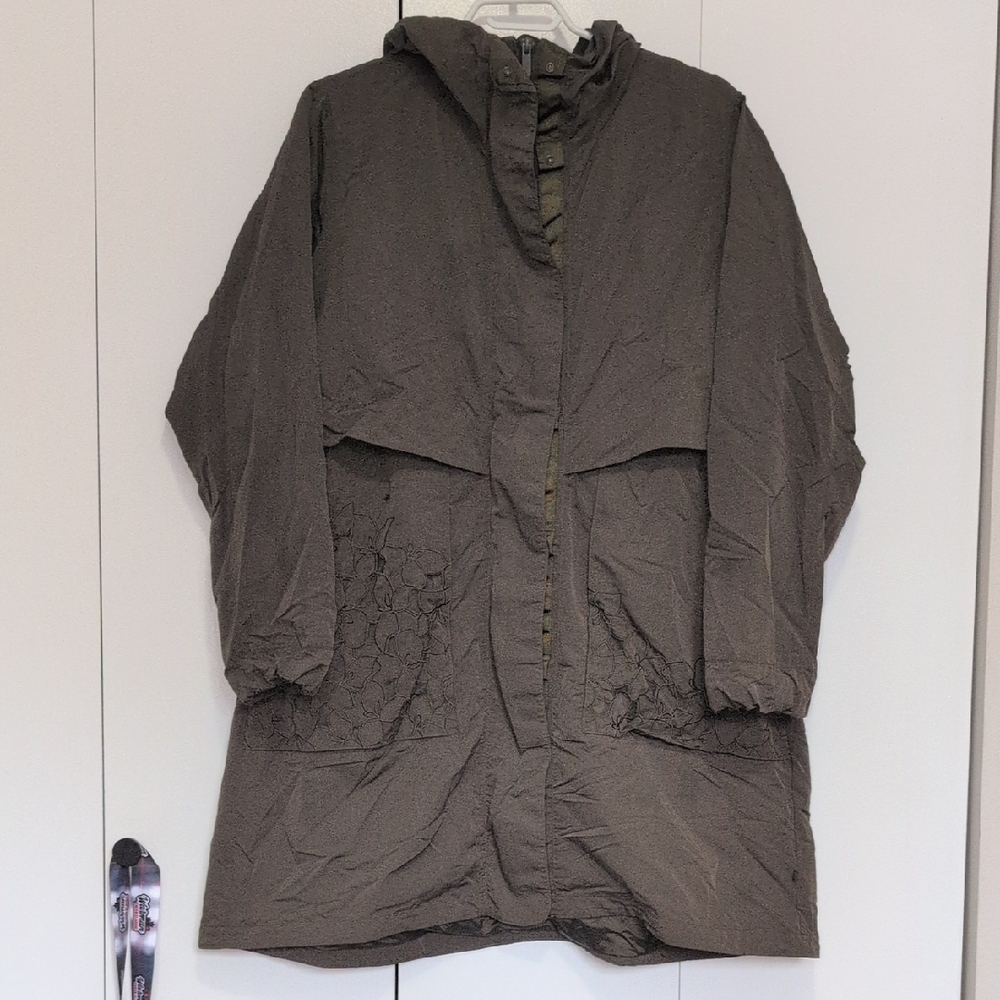 Women's Olive Green Hooded Jacket